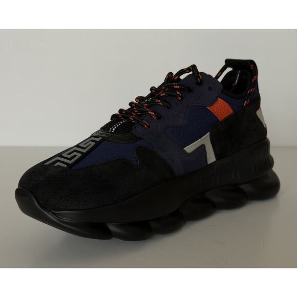 Versace Chain Reaction Chunky Sneakers Black/Blue 12 US (45 Eu) 1021575 IT NIB main image 7